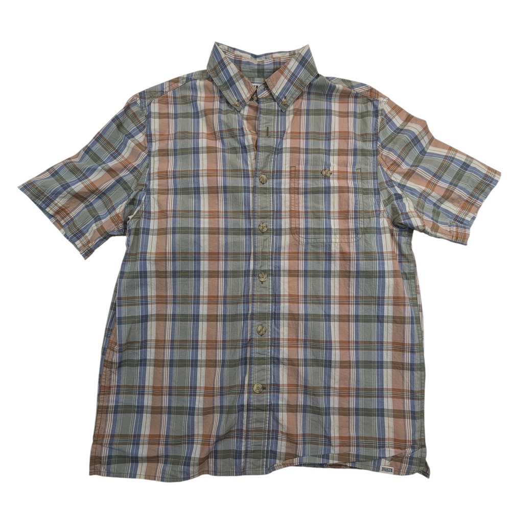 Duluth‎ Trading Co Plaid Button Down Shirt – Men's S Short Sleeve Cotton